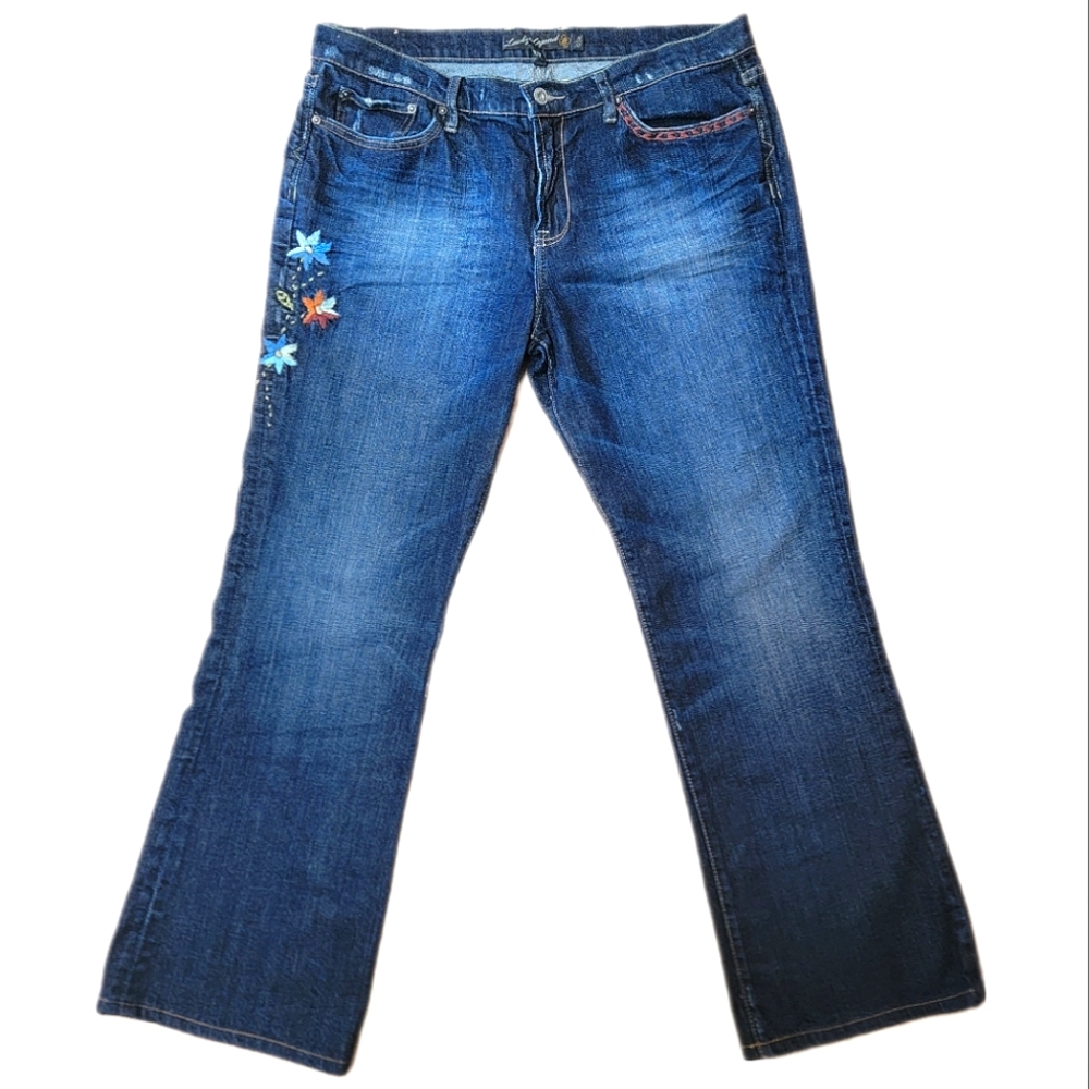 Lucky Brand Legend Embroidered Jeans